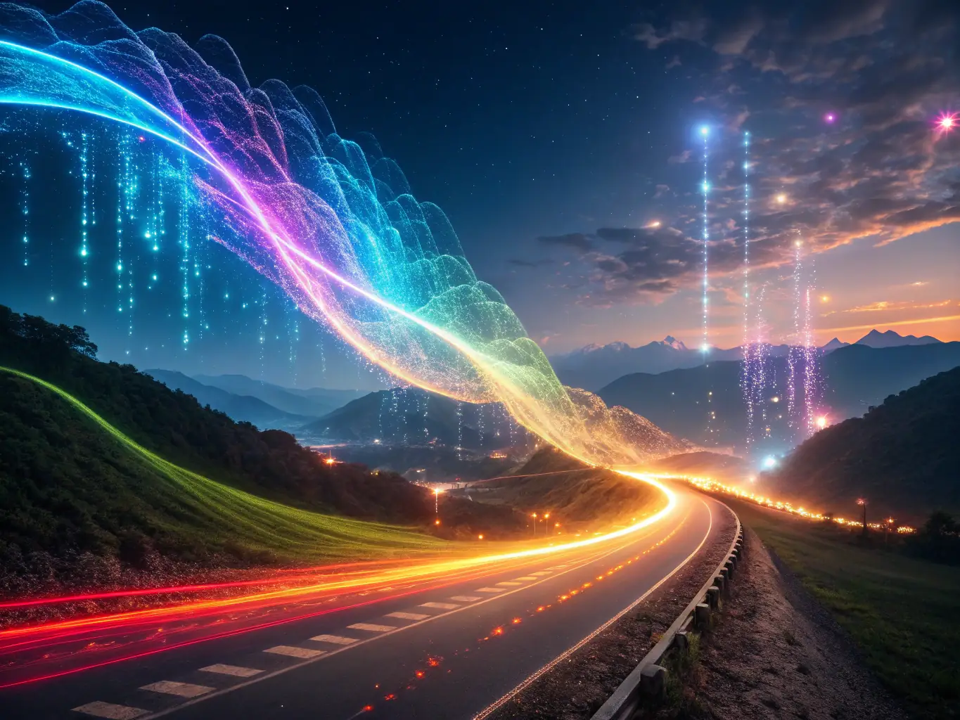 A conceptual image representing the fusion of AI and personal insights, symbolizing the core mission of Introspectlabs.ai to empower individuals through technology.