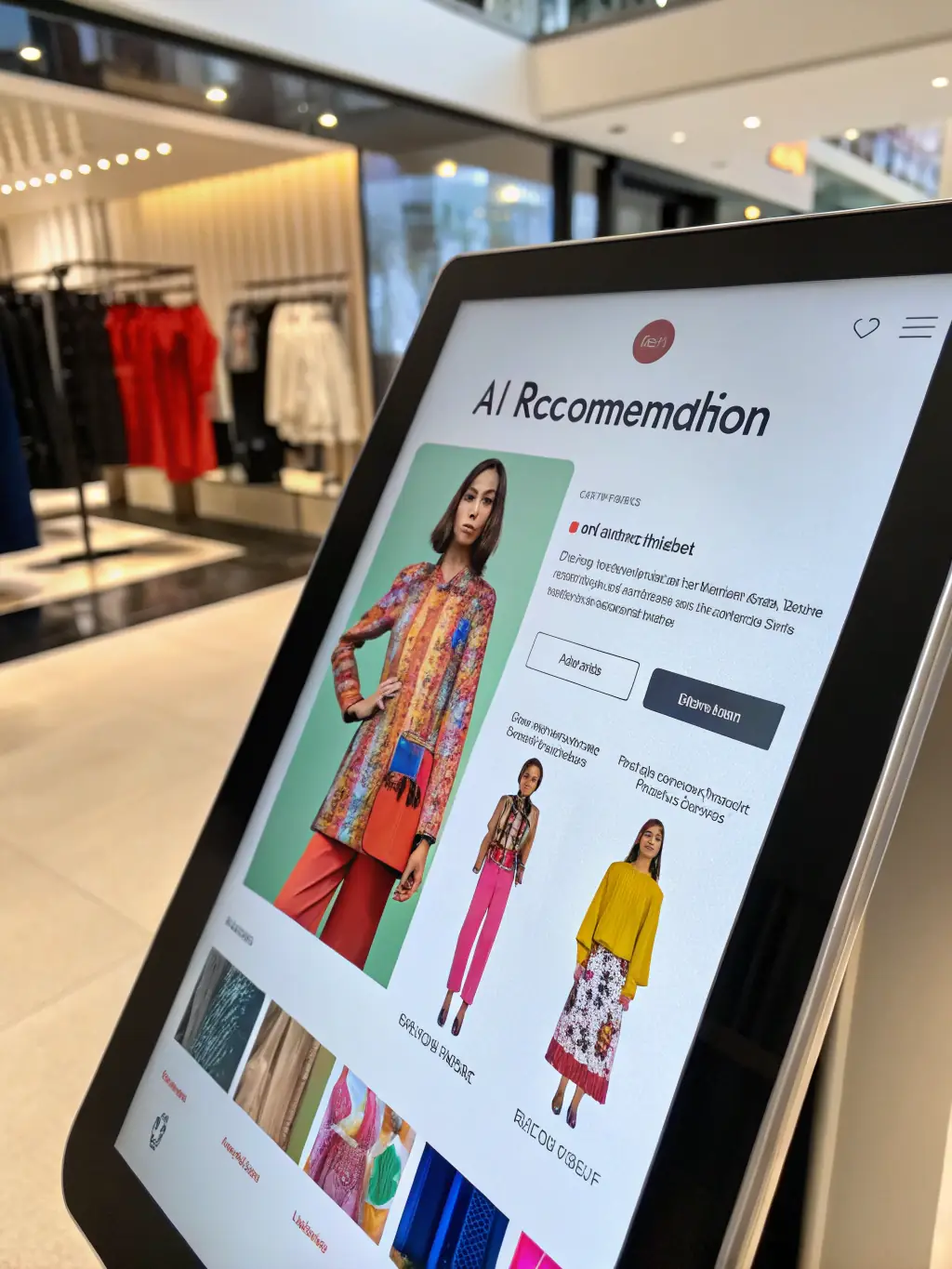 A person effortlessly browsing fashion recommendations on StyleReflect, showcasing the ease of fashion discovery.